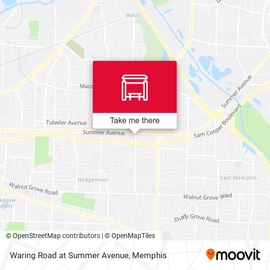 Waring Road at Summer Avenue map
