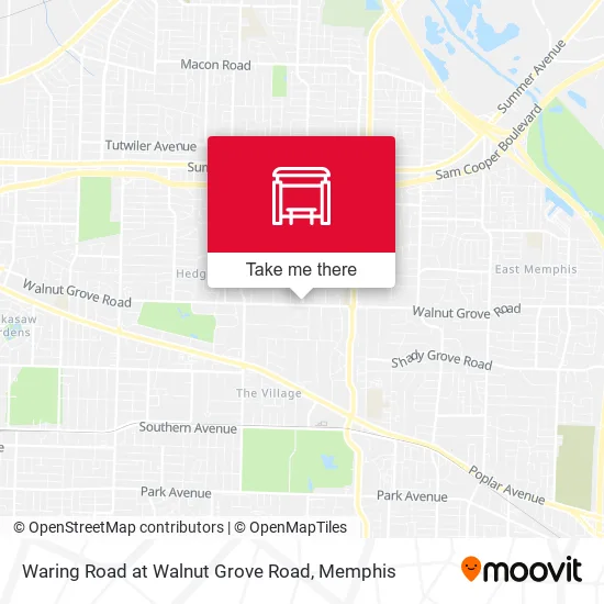 Waring Road at Walnut Grove Road map