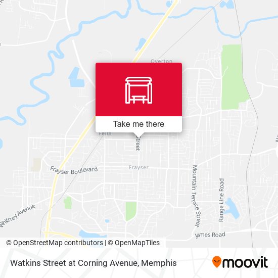 Watkins Street at Corning Avenue map