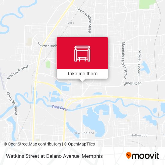 Watkins Street at Delano Avenue map