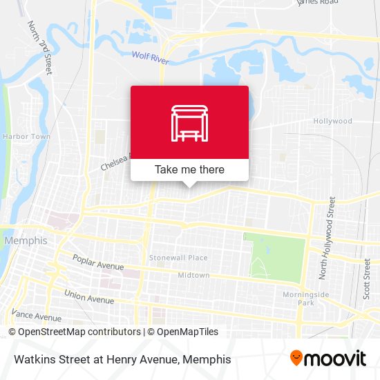 Watkins Street at Henry Avenue map