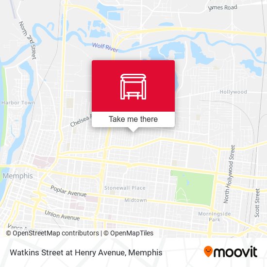 Watkins Street at Henry Avenue map