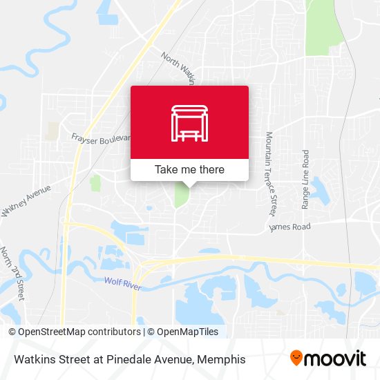 Watkins Street at Pinedale Avenue map