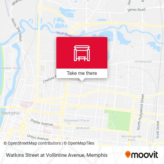 Watkins Street at Vollintine Avenue map