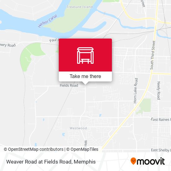 Weaver Road at Fields Road map