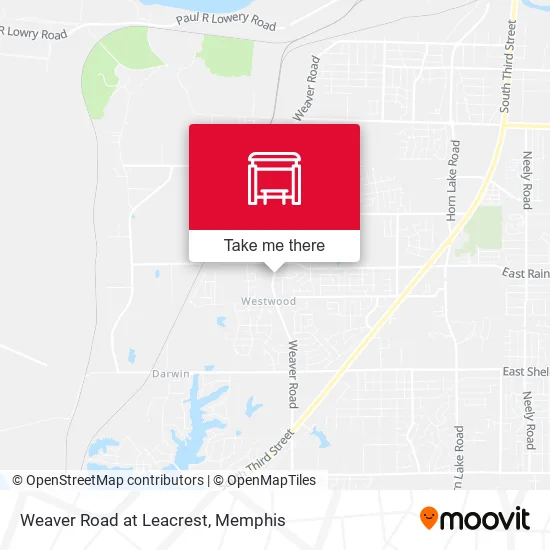 Weaver Road at Leacrest map