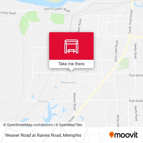 Weaver Road at Raines Road map