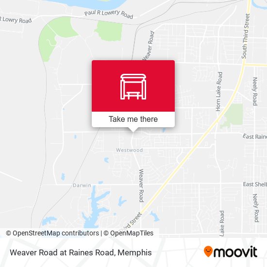 Weaver Road at Raines Road map