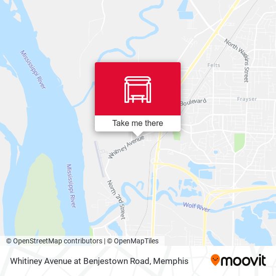 Whitiney Avenue at Benjestown Road map