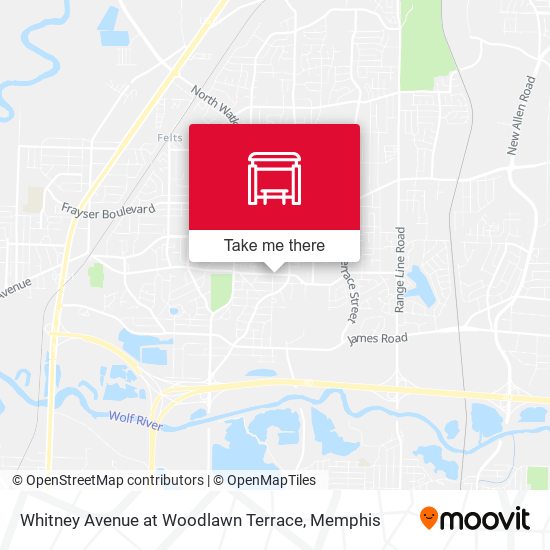 Whitney Avenue at Woodlawn Terrace map