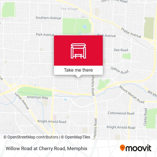 Mapa de Willow Road at Cherry Road