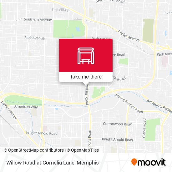 Mapa de Willow Road at Cornelia Lane