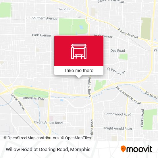 Mapa de Willow Road at Dearing Road