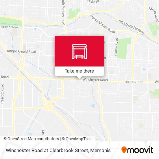 Winchester Road at Clearbrook Street map
