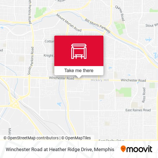 Winchester Road at Heather Ridge Drive map