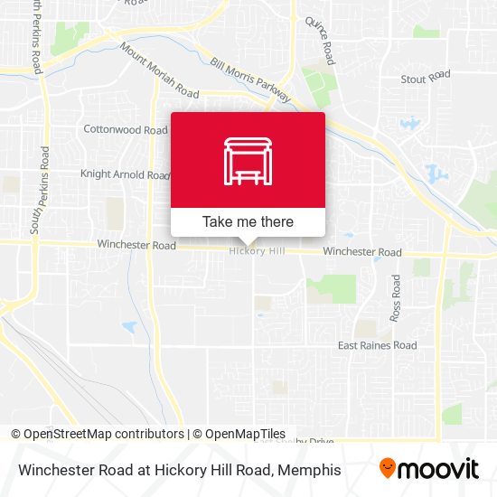 Winchester Road at Hickory Hill Road map