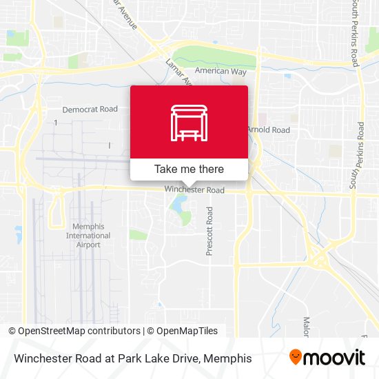 Winchester Road at Park Lake Drive map