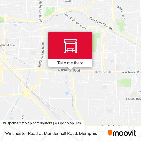 Mapa de Winchester Road at Mendenhall Road