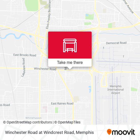 Winchester Road at Windcrest Road map