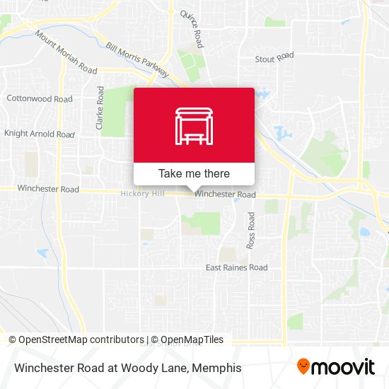 Winchester Road at Woody Lane map