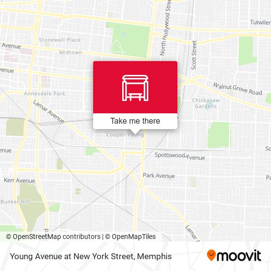 Mapa de Young Avenue at New York Street