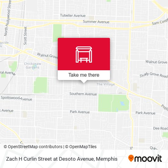 Mapa de Zach H Curlin Street at Desoto Avenue