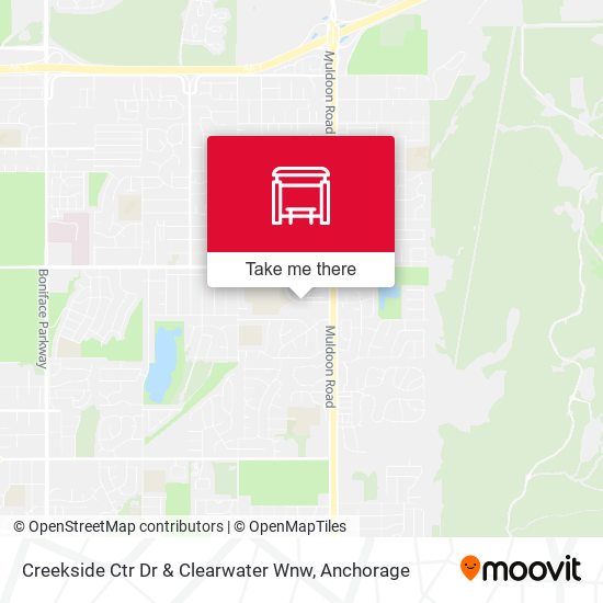 Creekside Ctr Dr & Clearwater Wnw map