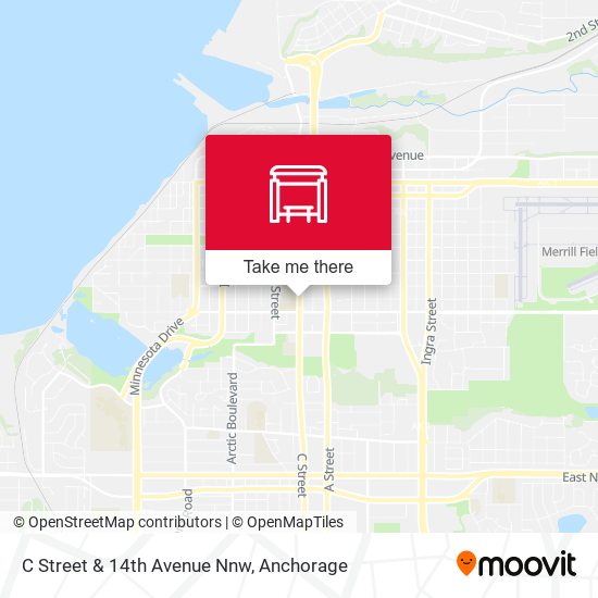C Street & 14th Avenue Nnw map