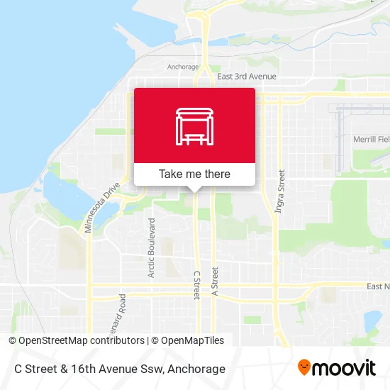 C Street & 16th Avenue Ssw map