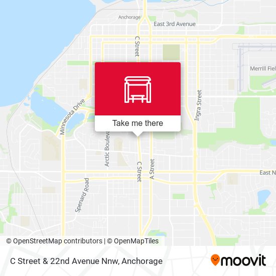 C Street & 22nd Avenue Nnw map