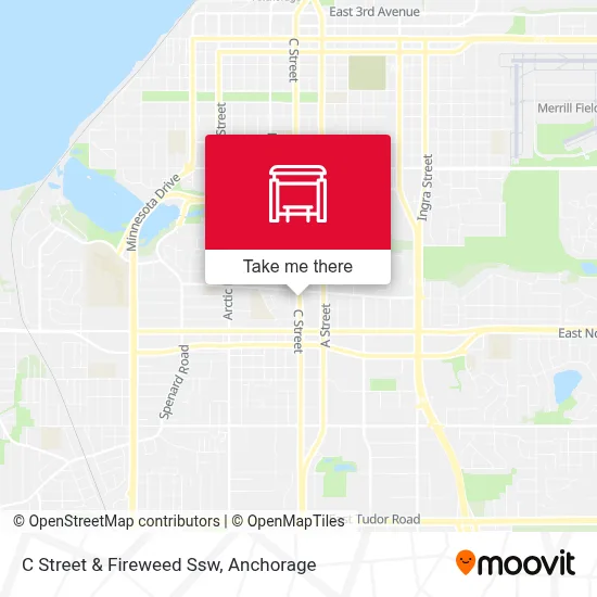 C Street & Fireweed Ssw map