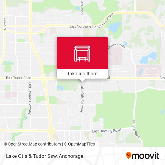 Lake Otis & Tudor Ssw map