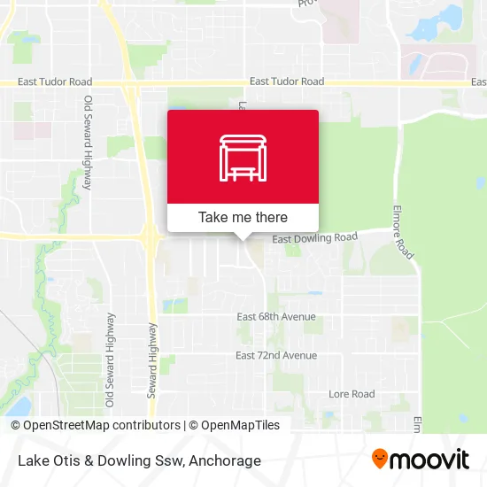 Lake Otis & Dowling Ssw map