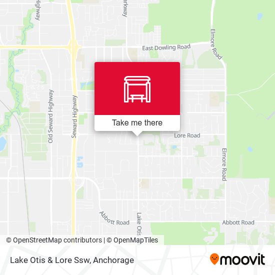 Lake Otis & Lore Ssw map