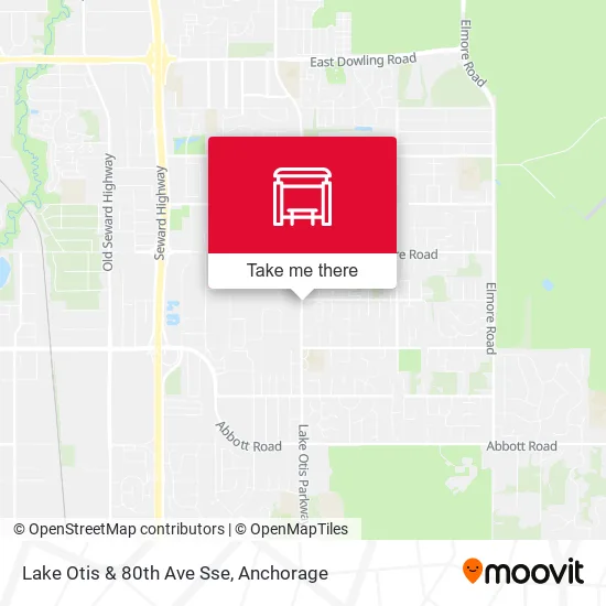 Lake Otis & 80th Ave Sse map