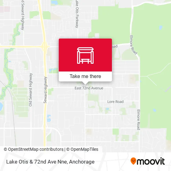 Lake Otis & 72nd Ave Nne map