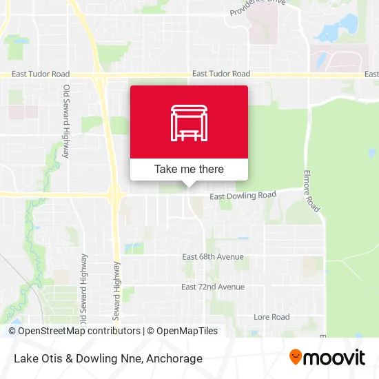 Lake Otis & Dowling Nne map