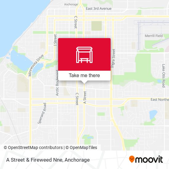 A Street & Fireweed Nne map