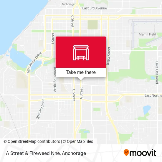 Mapa de A Street & Fireweed Nne