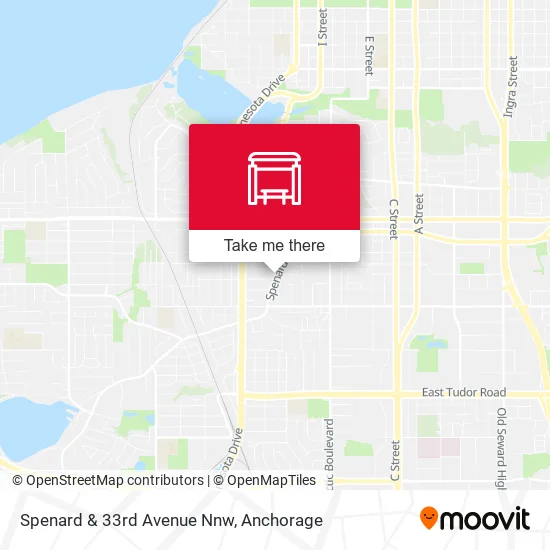 Mapa de Spenard & 33rd Avenue Nnw