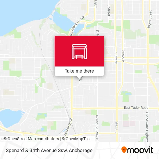 Spenard & 34th Avenue Ssw map