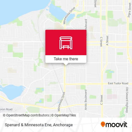 Spenard & Minnesota Ene map