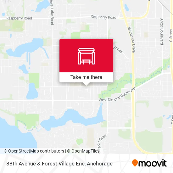 88th Avenue & Forest Village Ene map