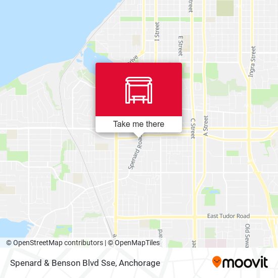 Spenard & Benson Blvd Sse map