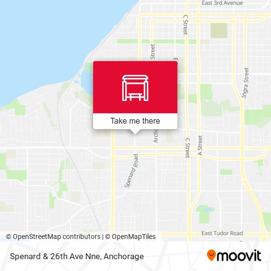 Spenard & 26th Ave Nne map