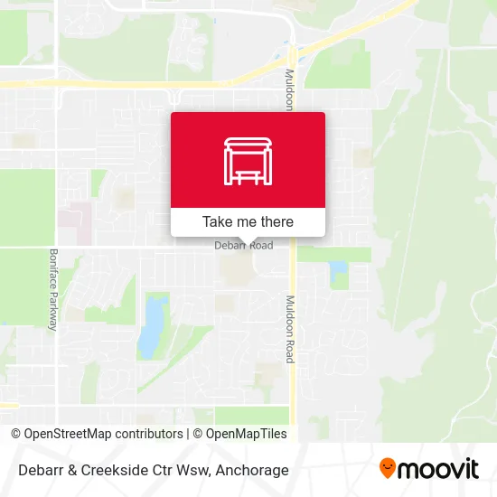 Debarr & Creekside Ctr Wsw map