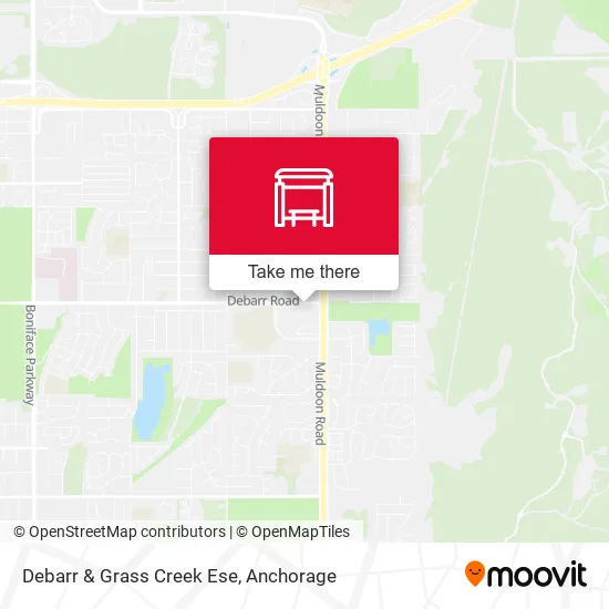 Debarr & Grass Creek Ese map