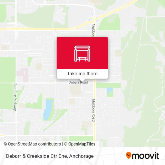 Debarr & Creekside Ctr Ene map