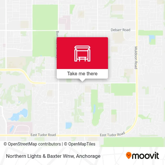 Northern Lights & Baxter Wnw map