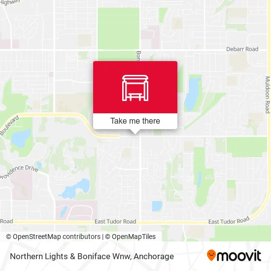 Northern Lights & Boniface Wnw map